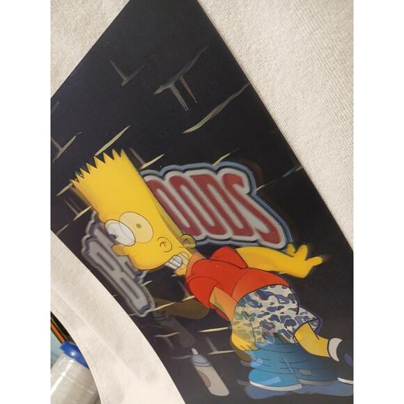 Bart Simpson 3D Movement backwoods Holographic Poster Shorts On/Off But Vintage - Picture 14 of 16